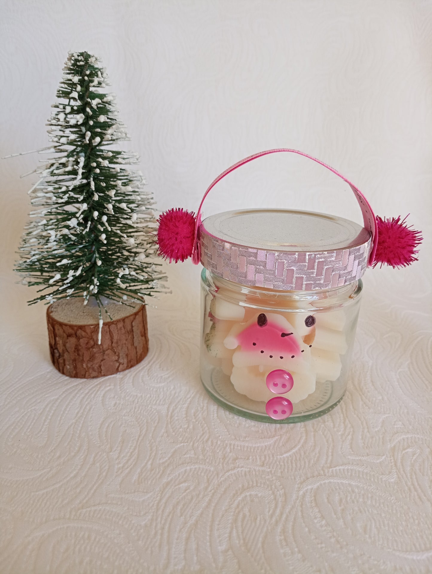 Christmas Snowman Jar